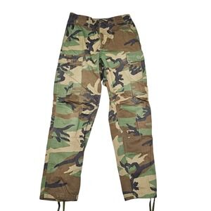 Vtg Military Pants Mens Small Regular Camo Woodland Ripstop Hot Weather Combat